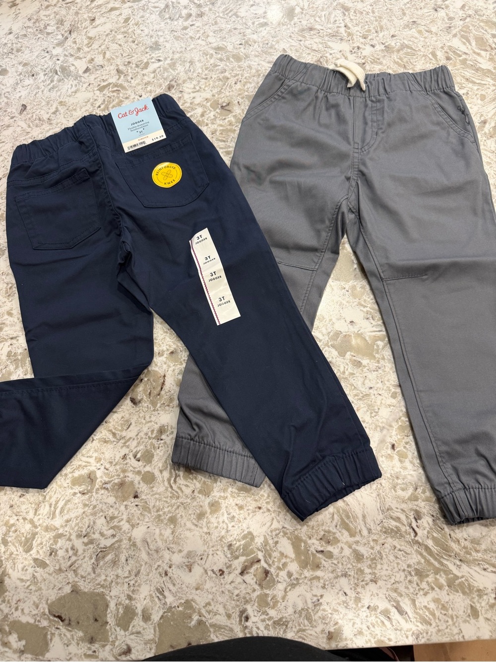 Cat & Jack Navy and Gray Kids Jogger Pants